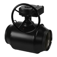 Кран шаровой полнопроходной под приварку, серии TL31-W, Tafline (Тафлайн), DN100 PN25, стальной, с редуктором