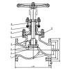 Проходной вентиль фланцевый, серии TL12, TAFLINE, DN40 PN40